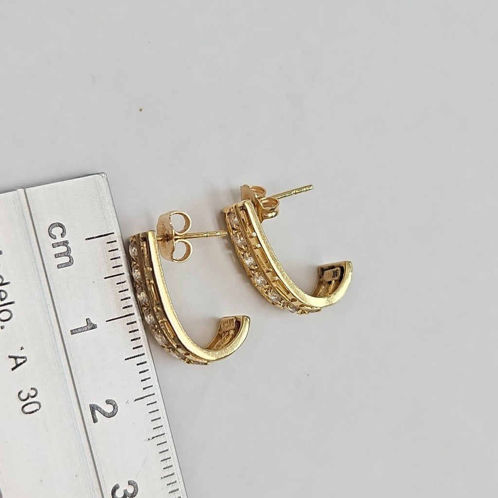 BROQUELES PAR ORO 14 K 4,00 GRMS (SEMINUEVO)
