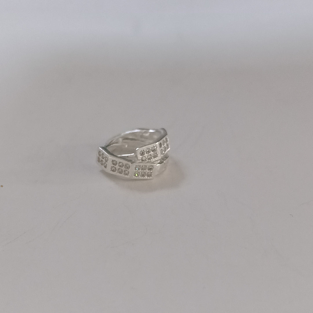 ARRACADAS C/CIRCONIAS PLATA .925 2.5 GR (NUEVO)
