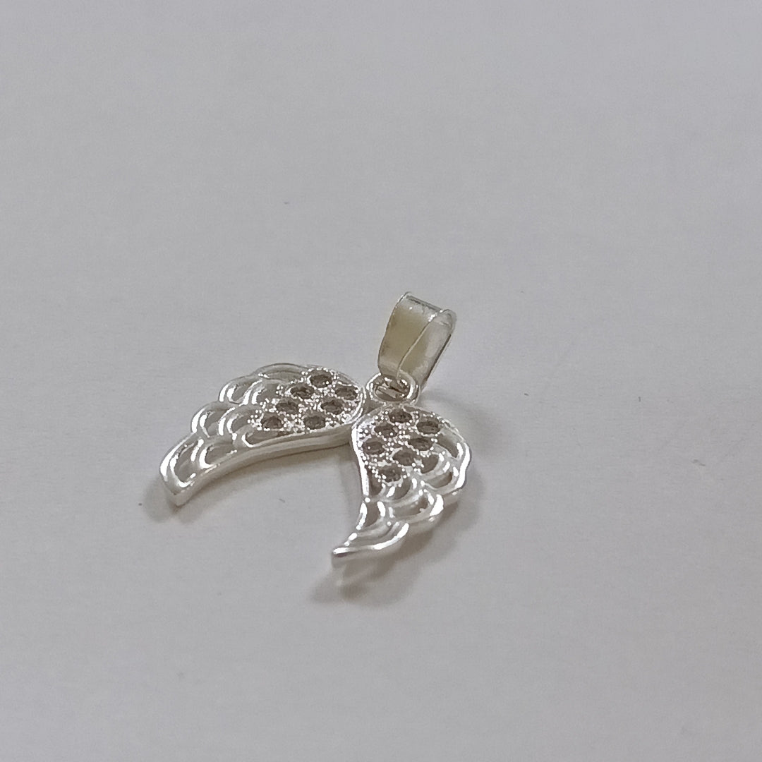 DIJE ALAS C/CIRCONIAS PLATA .925 2.4 GR (NUEVO)