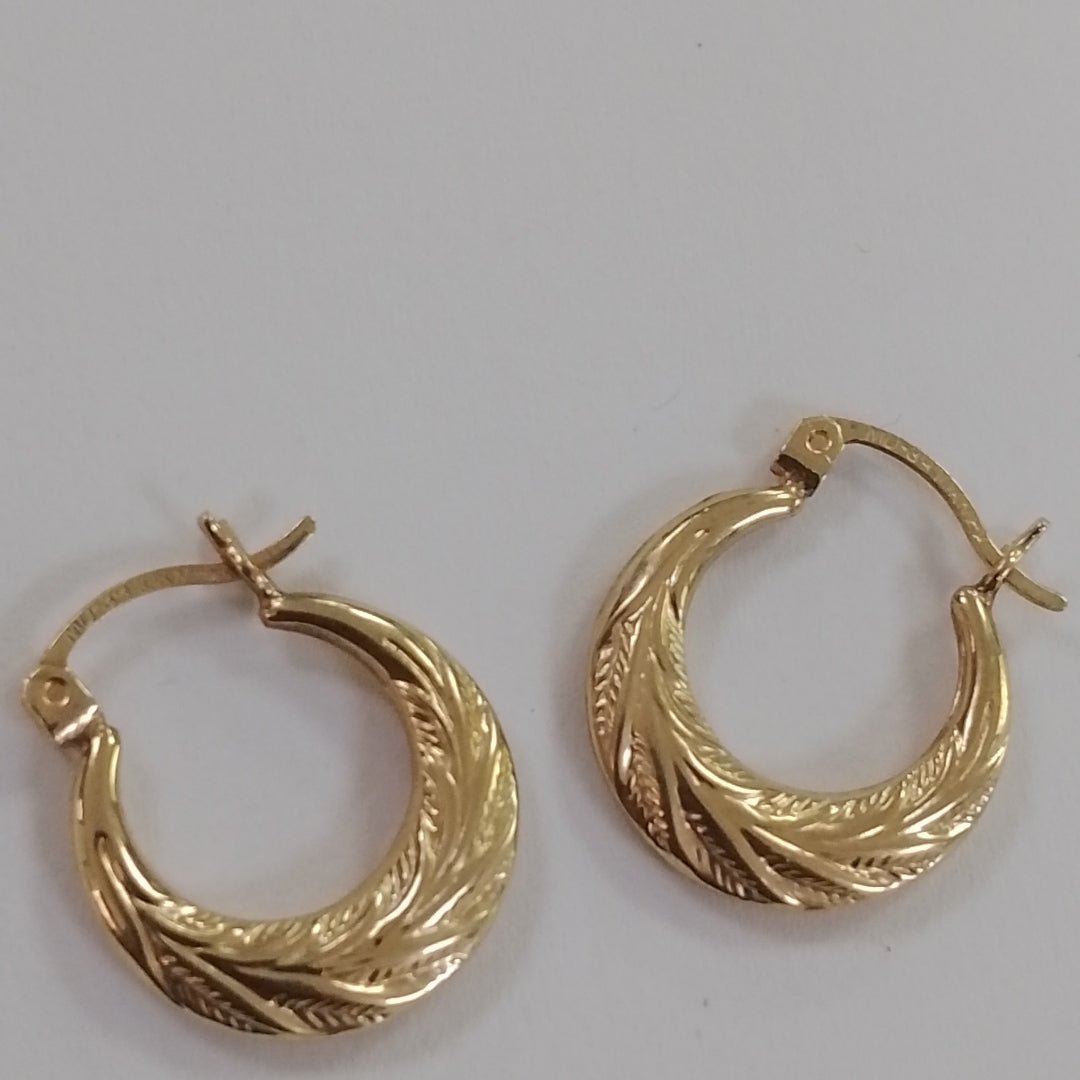 ARRACADAS PAR ORO 10 K 1,40 GRMS (SEMINUEVO)
