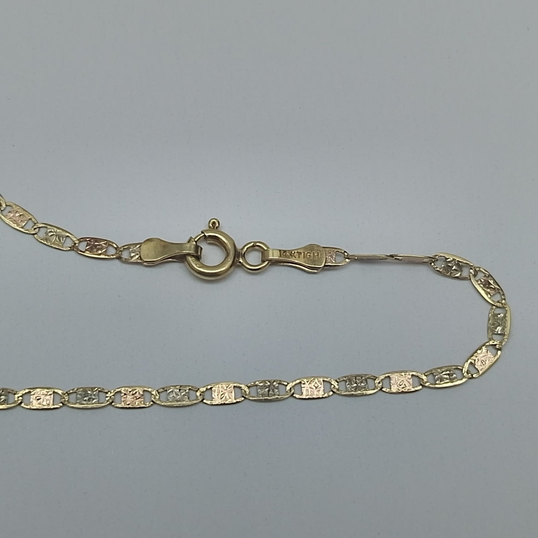 CADENA ORO 14 K 2,50 GRMS (SEMINUEVO)
