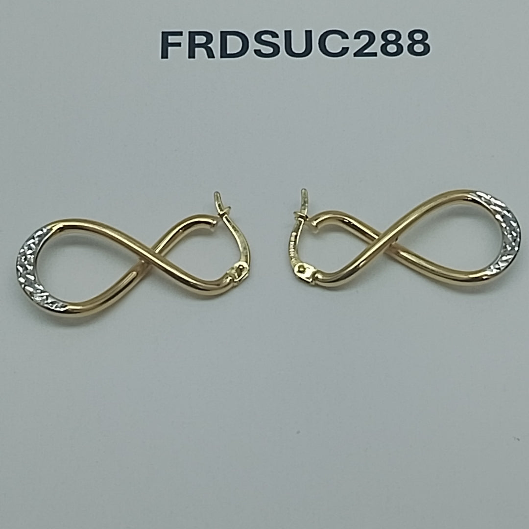 ARRACADAS PAR ORO 14 K 1.6 GRMS (SEMINUEVO)