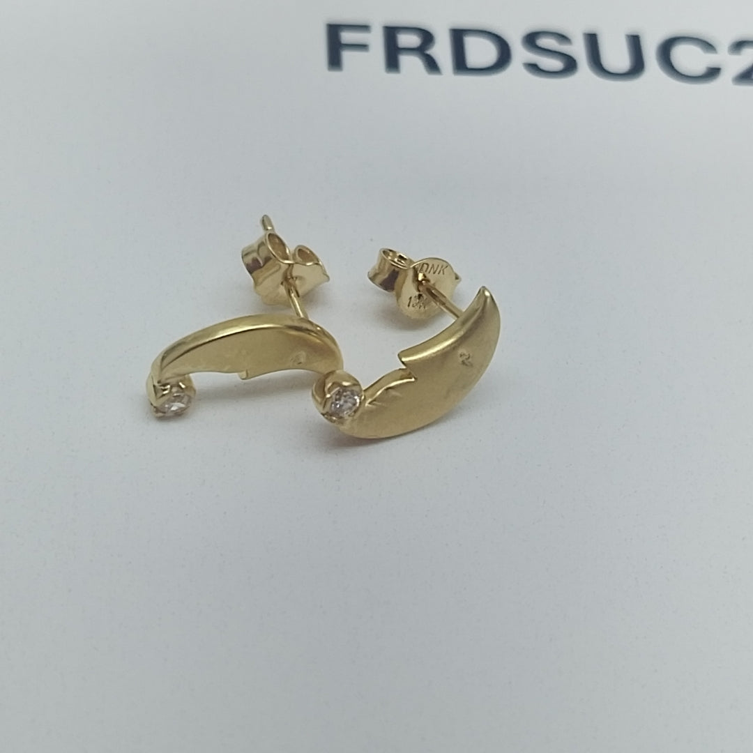 BROQUELES PAR ORO 14 K 1.3 GRMS (SEMINUEVO)