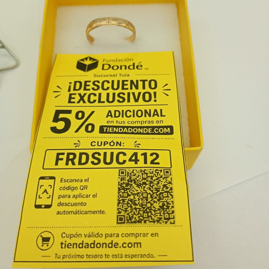 ARGOLLA ORO 10 K 1,20 GRMS (SEMINUEVO)