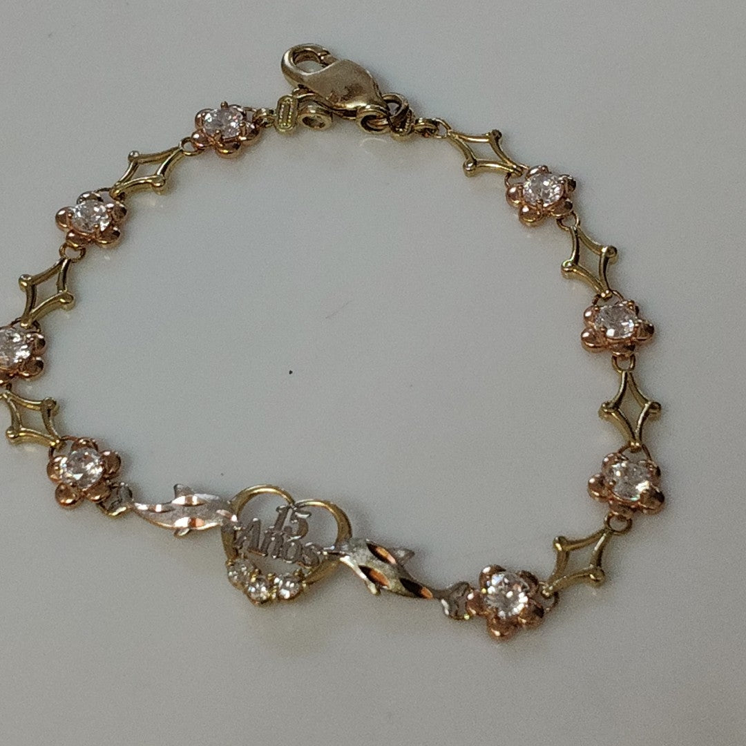 PULSERA ORO,ORO COMBINADO 14 K 6,20 GRMS (SEMINUEVO)