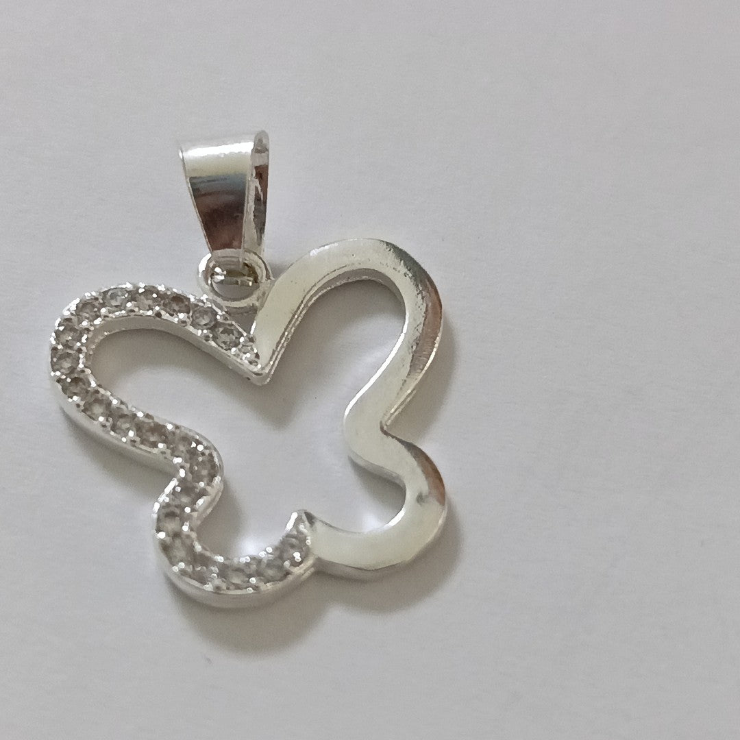 DIJE MARIPOSA C/CIRCONIAS PLATA .925 2.4 GR (NUEVO)