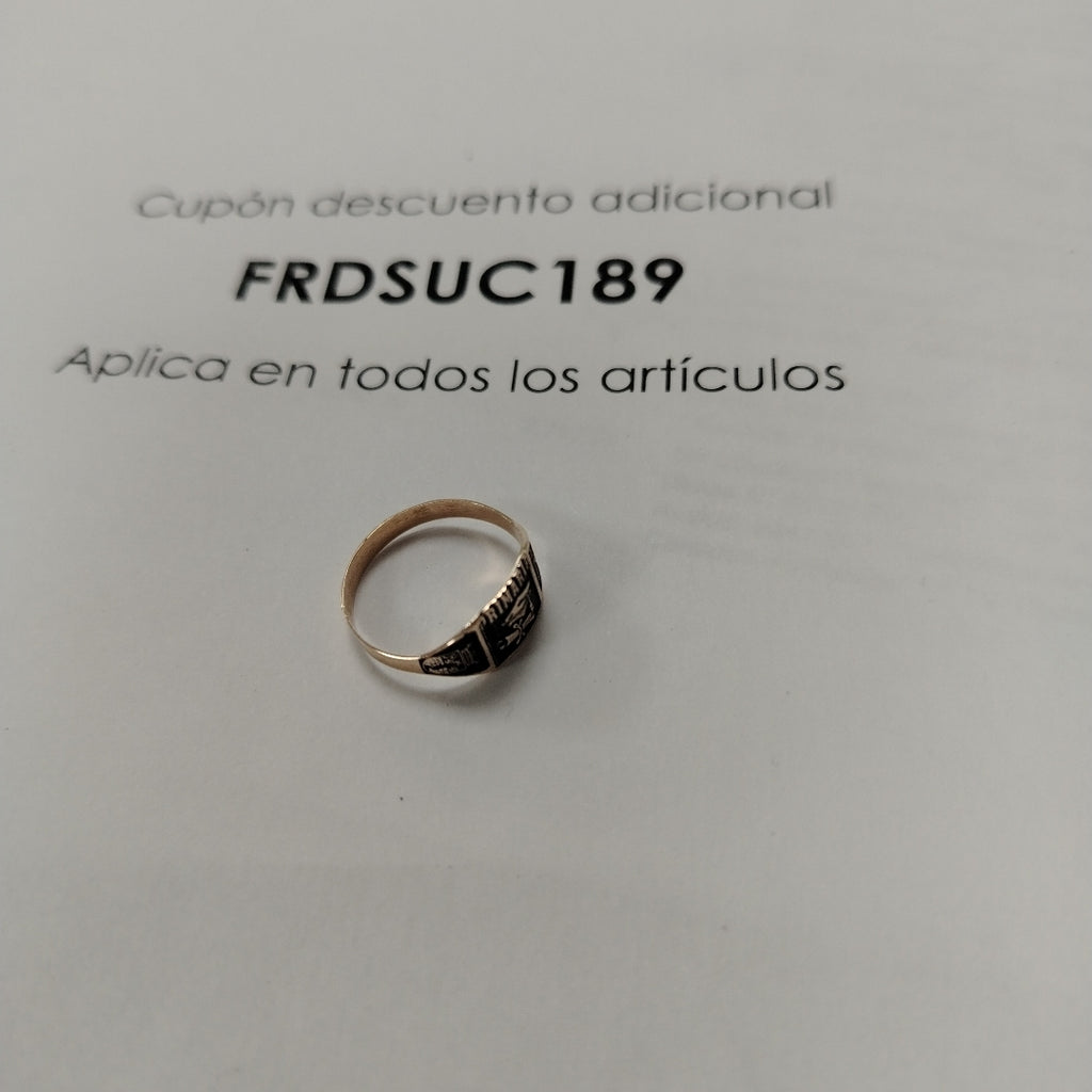 ANILLO DE GRADUACIÓN ORO 8 K 1.1 GRMS (SEMINUEVO)