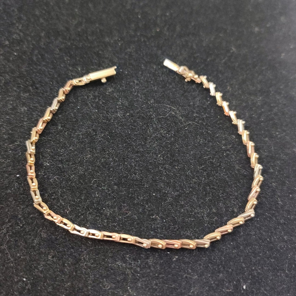 PULSERA ORO, ORO COMBINADO 14 K 6.8 GRMS (SEMINUEVO)