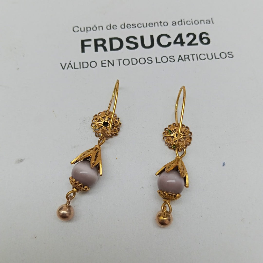 ARETES PAR ORO 8 K 4.2 GRMS (SEMINUEVO)