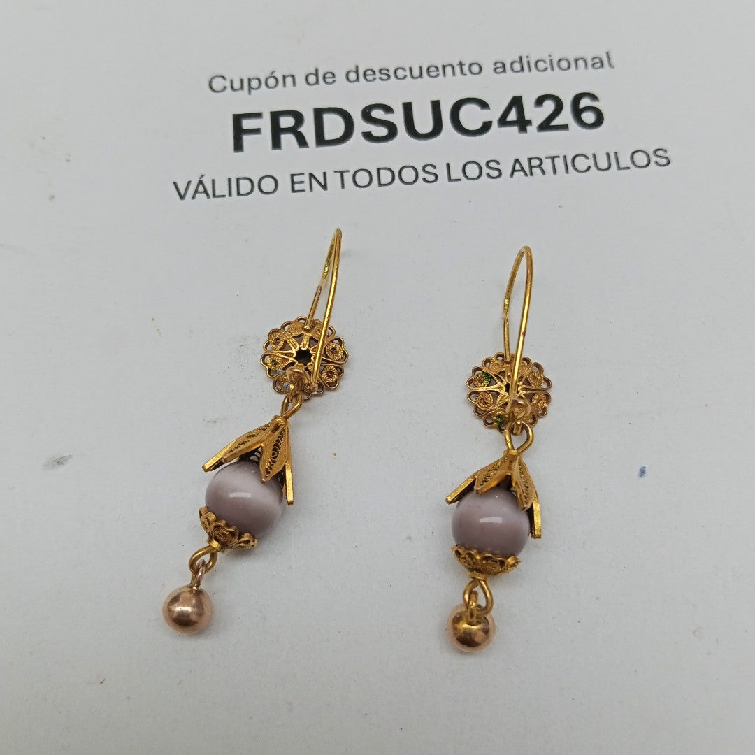 ARETES PAR ORO 8 K 4.2 GRMS (SEMINUEVO)