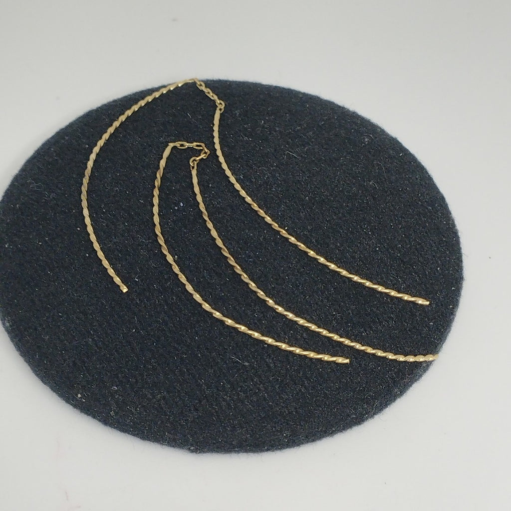 ARETES PAR ORO 14 K 1.6 GRMS (SEMINUEVO)