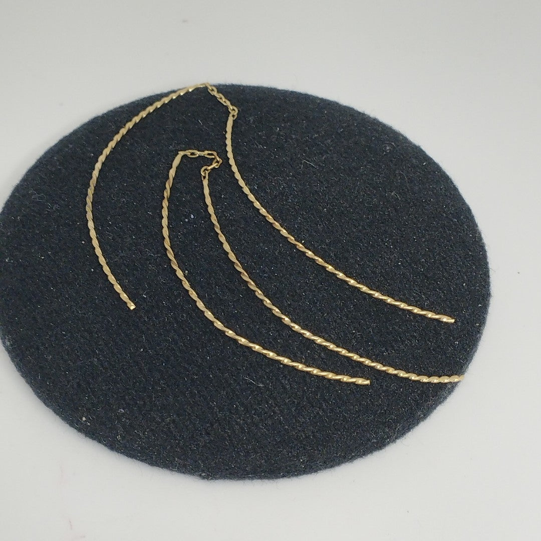 ARETES PAR ORO 14 K 1.6 GRMS (SEMINUEVO)