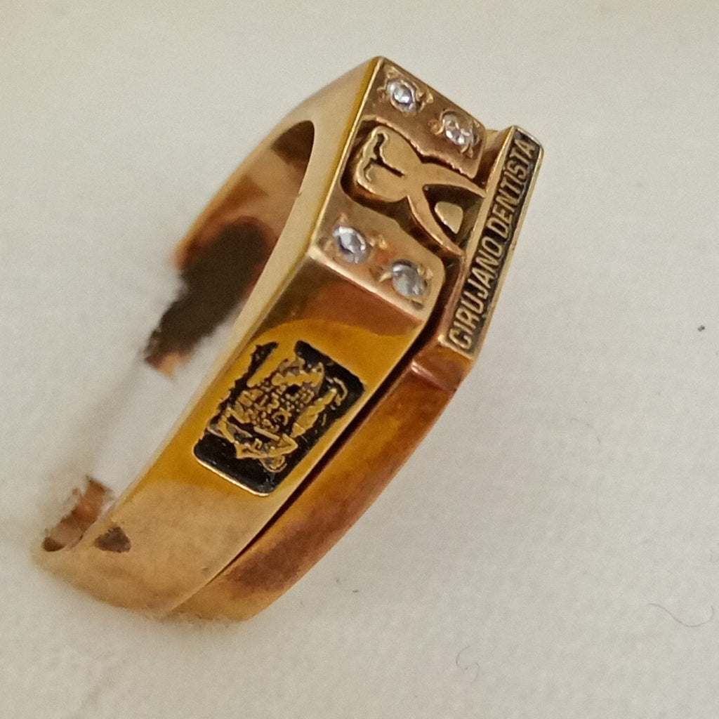 ANILLO DE GRADUACIÓN ORO 14 K 6,30 GRMS (SEMINUEVO)