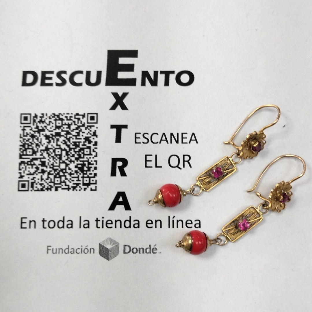 ARETES PAR ORO 10 K 5 GRMS (SEMINUEVO)