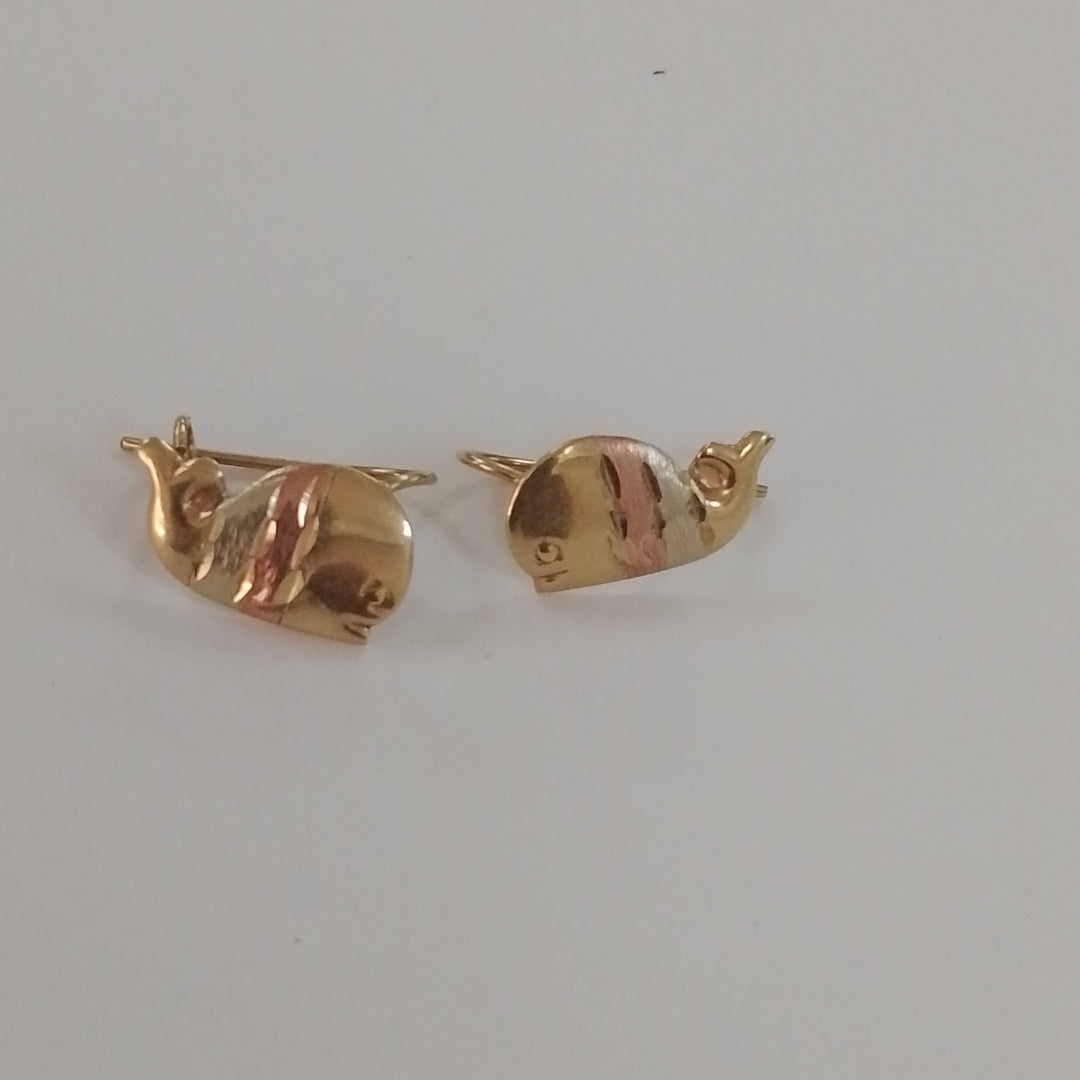 ARETES PAR ORO 10 K 1,10 GRMS (SEMINUEVO)