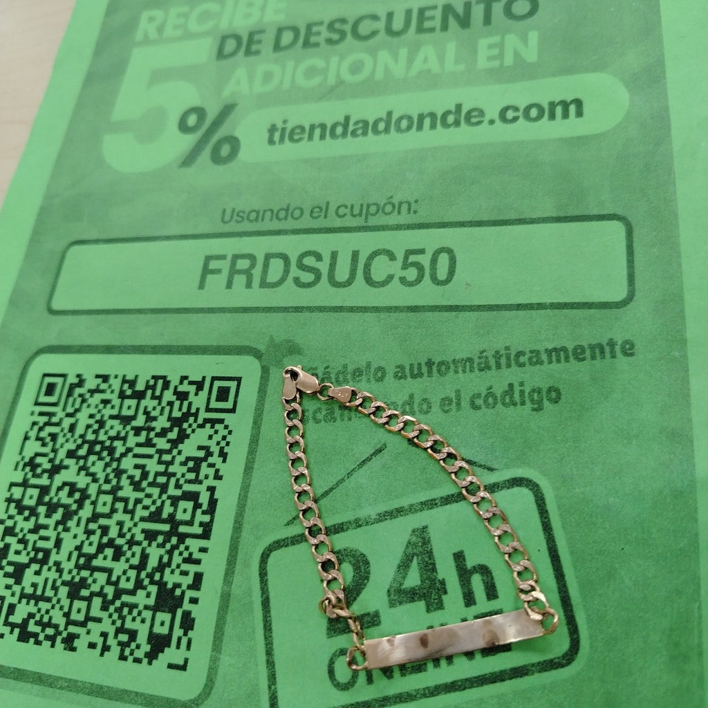 ESCLAVA ORO 14 K 7.9 GRMS (SEMINUEVO)