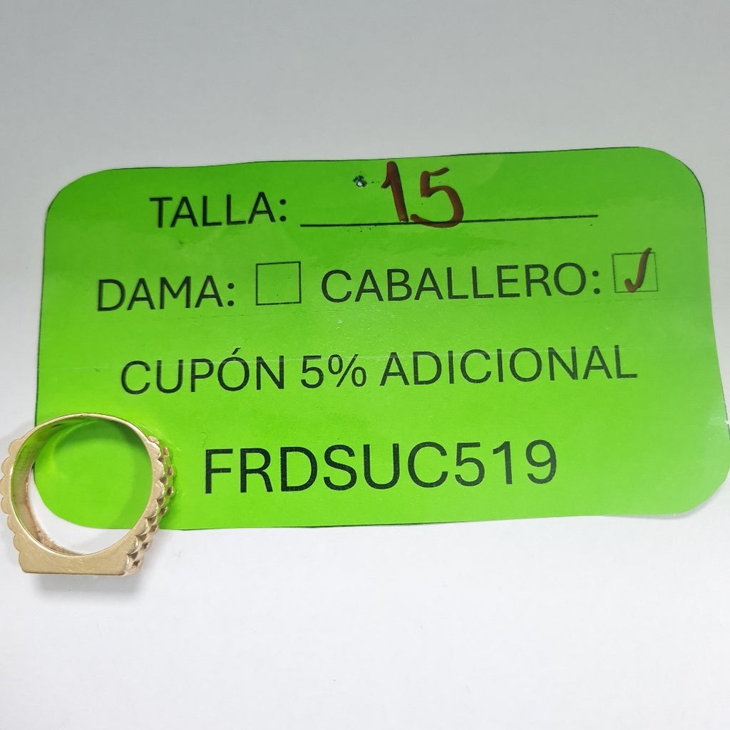 ANILLO ORO 14 K 11.4 GRMS (SEMINUEVO)