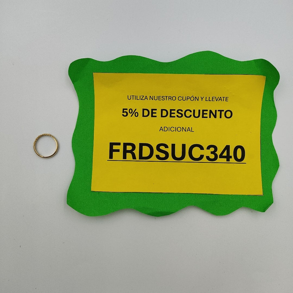 ARGOLLA ORO 14 K 2.8 GRMS (SEMINUEVO)