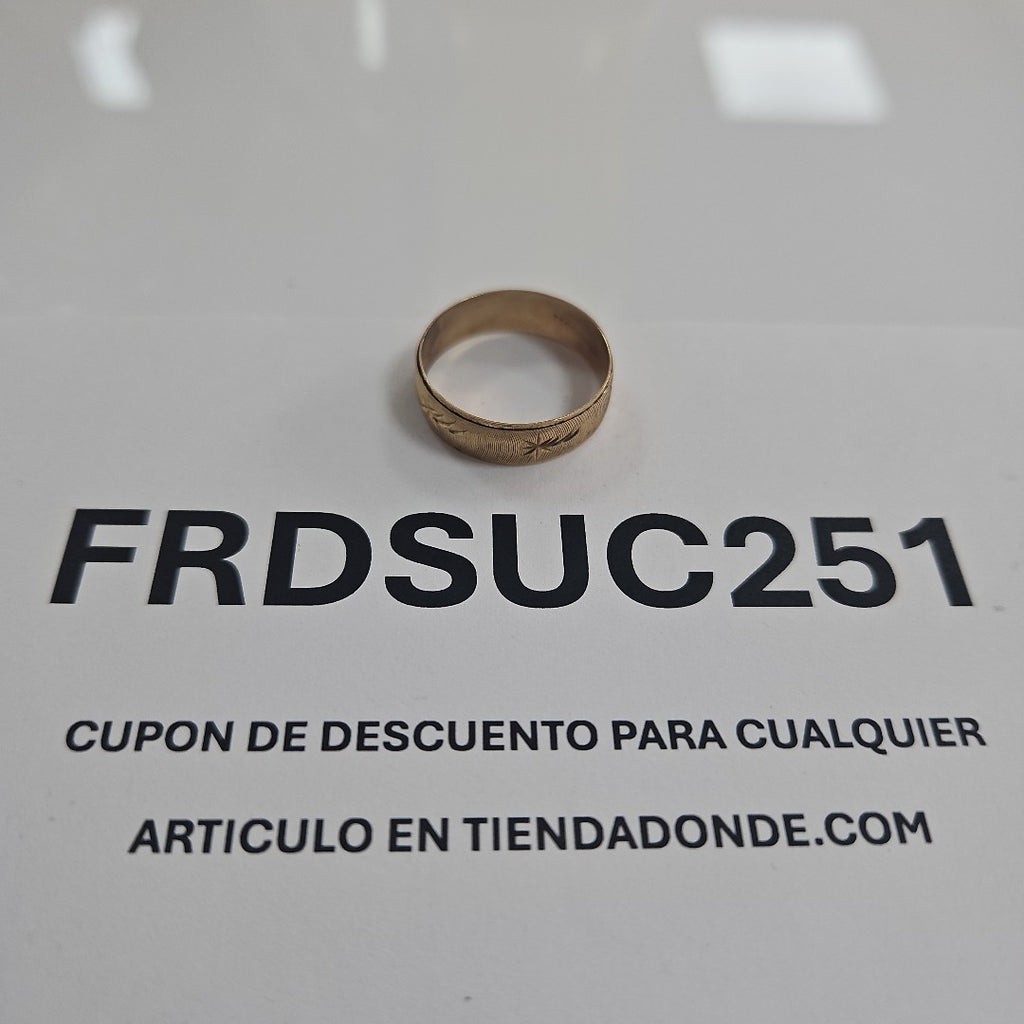 ARGOLLA ORO 10 K 1.7 GRMS (SEMINUEVO)