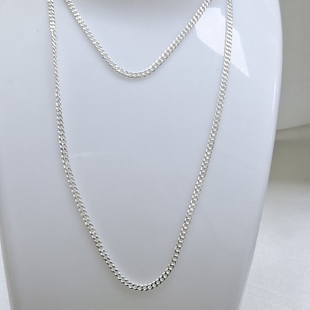 CADENA BARBADA PLATA .925 60 CM 6.63 GR (NUEVO)