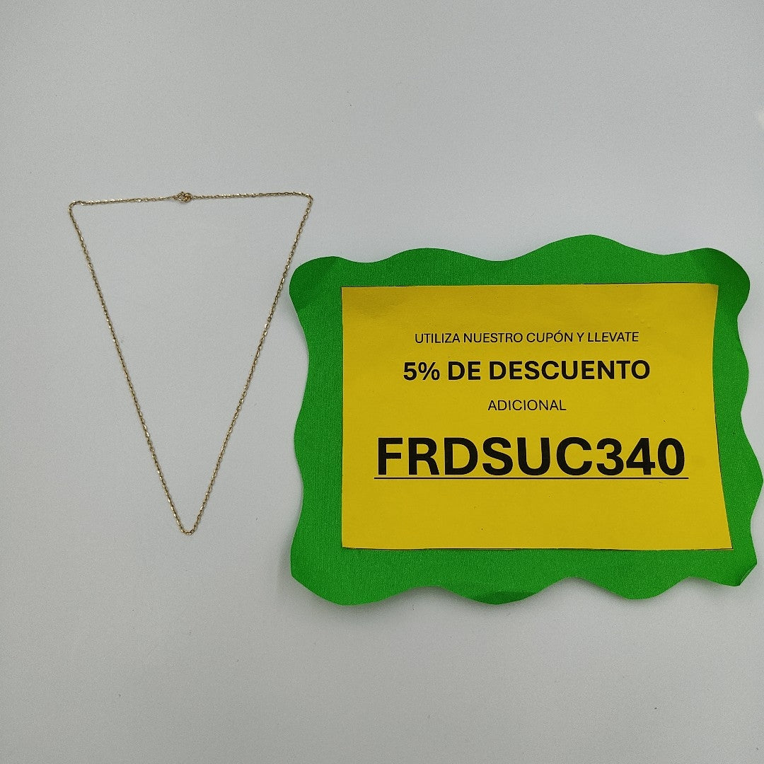 CADENA ORO 14 K 1.8 GRMS (SEMINUEVO)