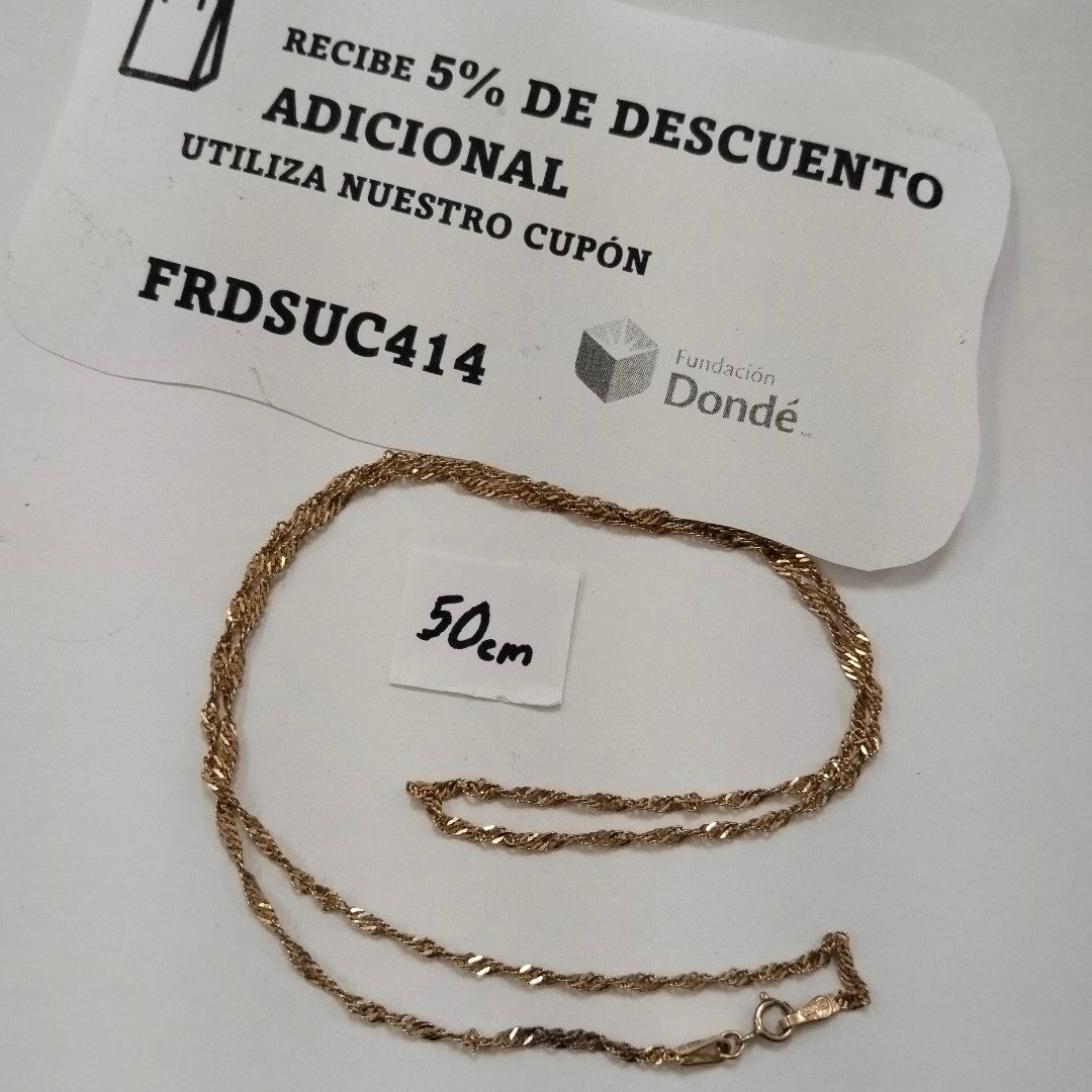 CADENA ORO 10 K 2.4 GRMS (SEMINUEVO)