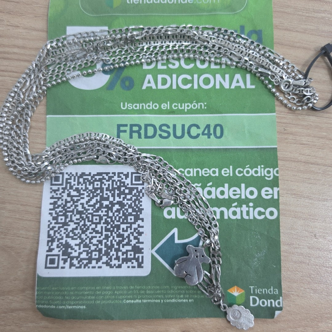 CADENA, DIJE PLATA 1.1 GRMS (SEMINUEVO)
