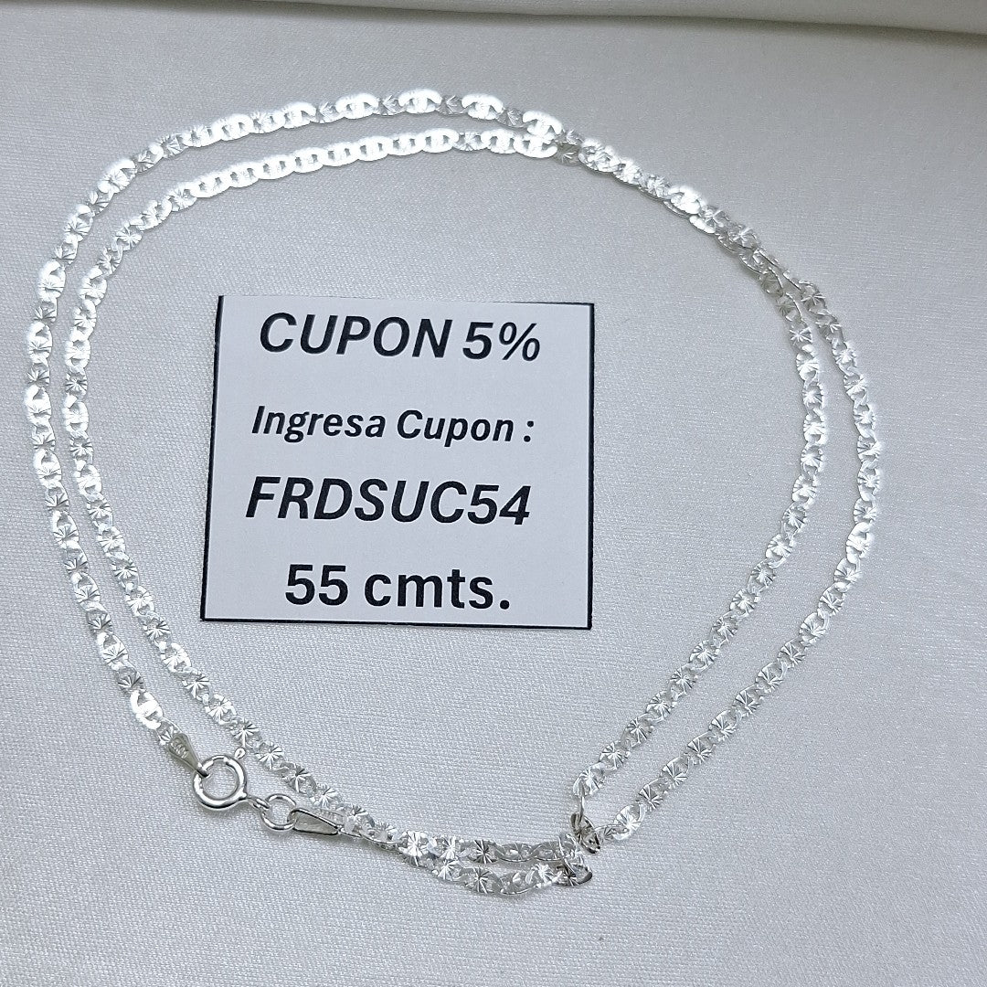 CADENA GUCHI PLATA .925 55 CM 3.82 GR (NUEVO)