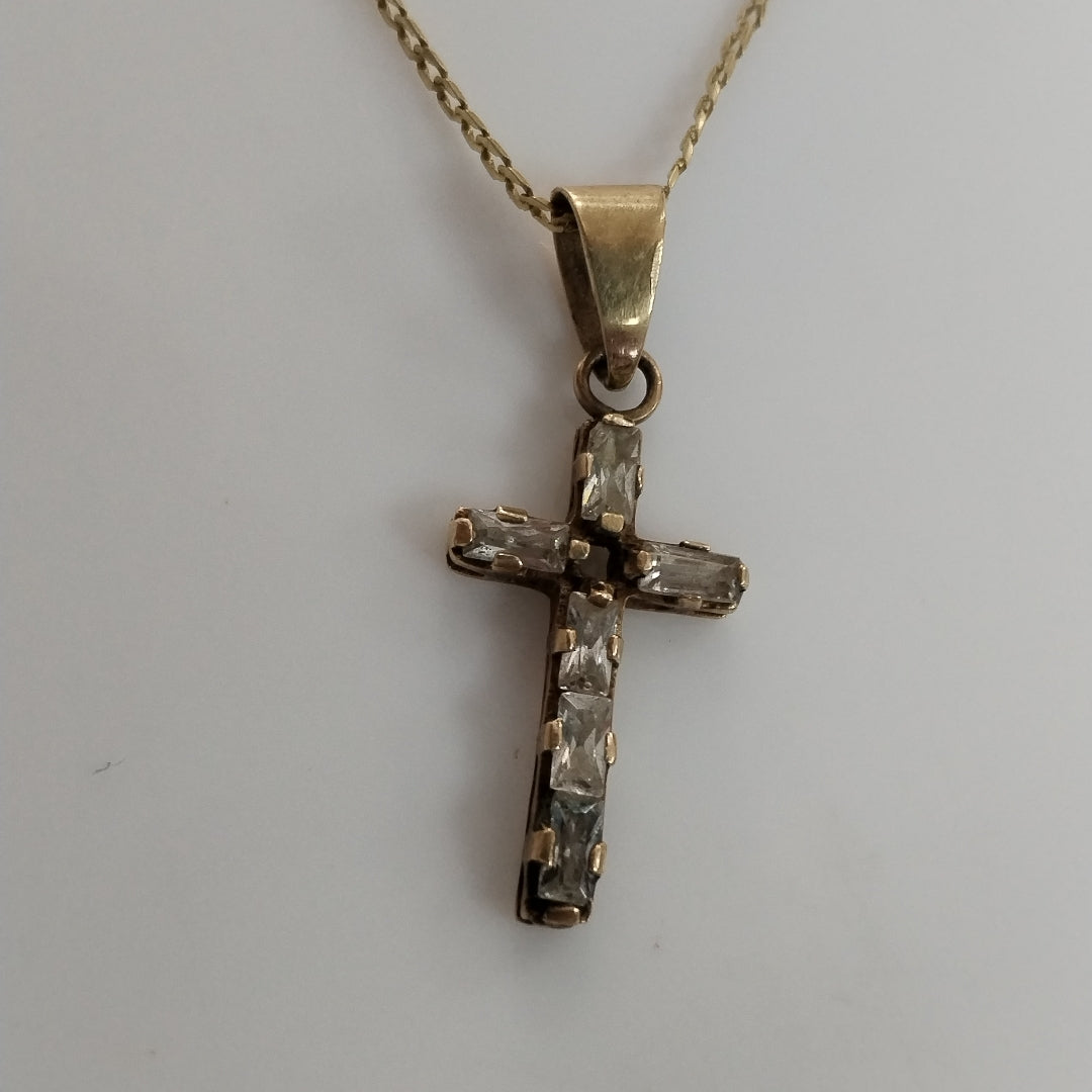 CADENA, CRUZ ORO 10 K 3.1 GRMS (SEMINUEVO)
