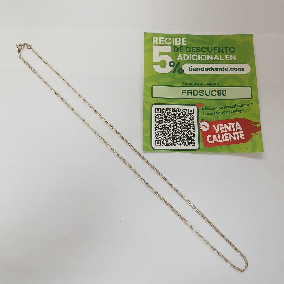 CADENA ORO 14 K 2.9 GRMS (SEMINUEVO)