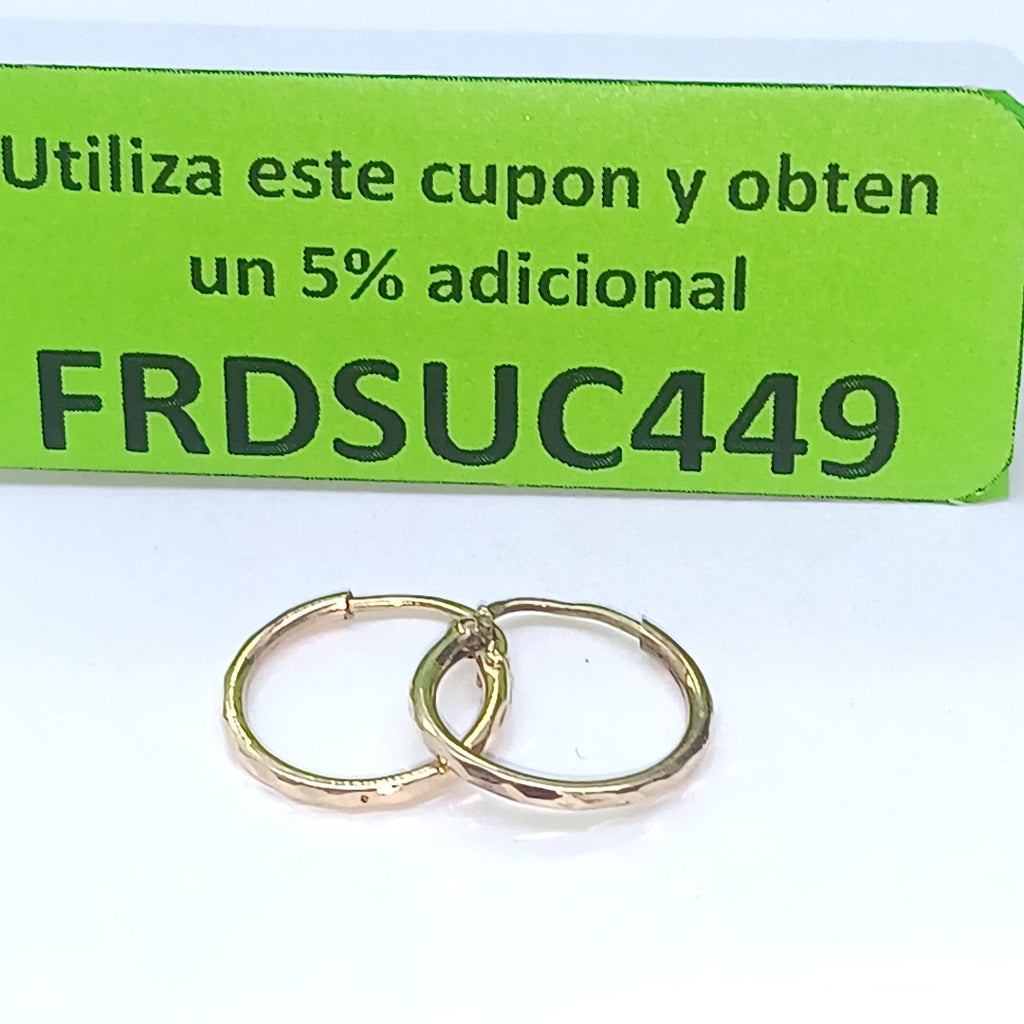 ANILLITO, ARRACADAS PAR ORO 10 K 0.8 GRMS (SEMINUEVO)