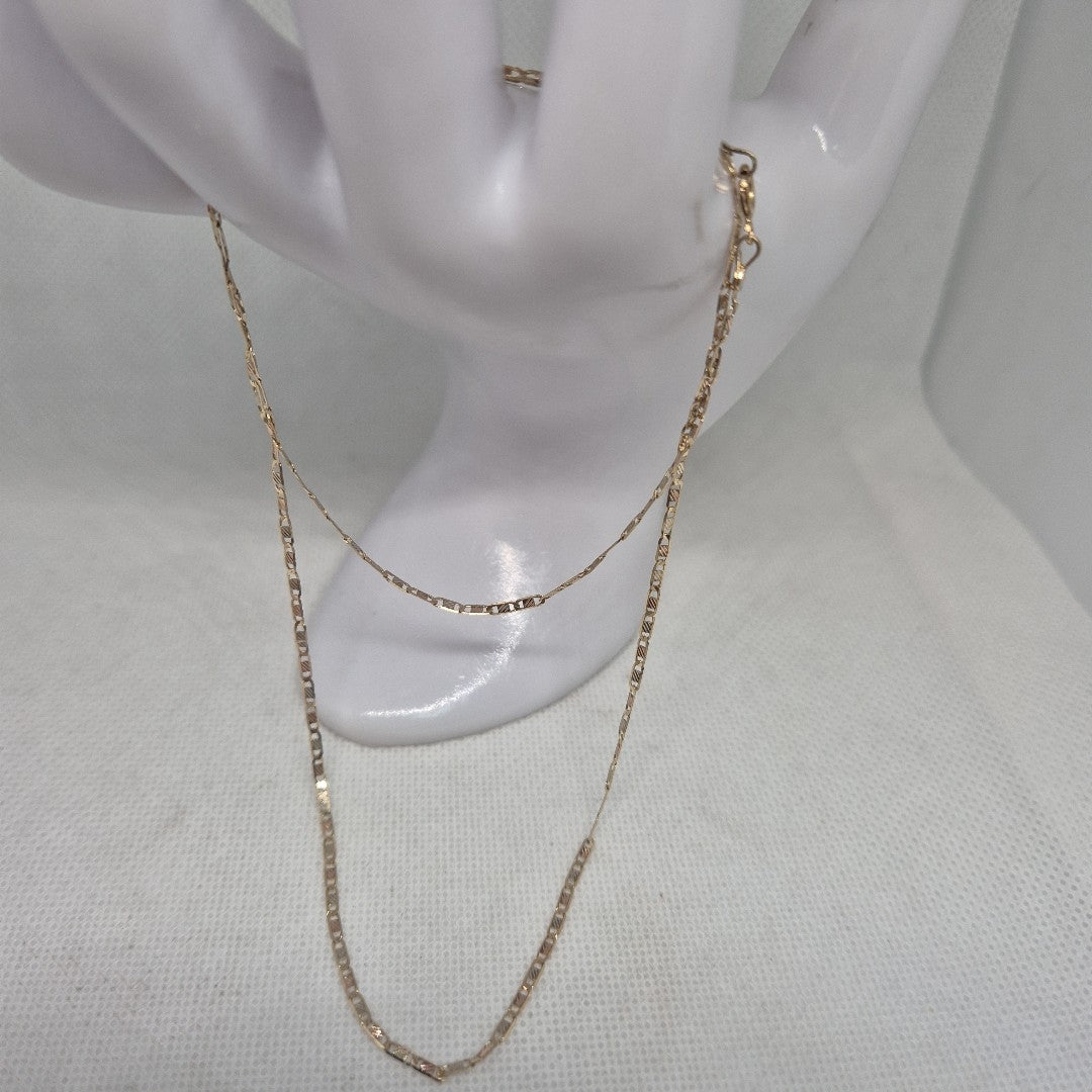 CADENA ORO COMBINADO 10 K 2.1 GRMS (SEMINUEVO)
