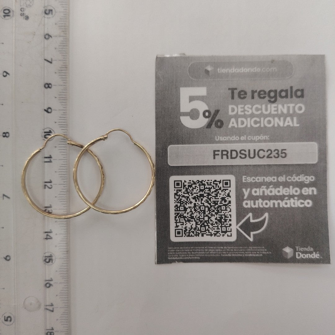 ARRACADAS PAR ORO 10 K 2.5 GRMS (SEMINUEVO)