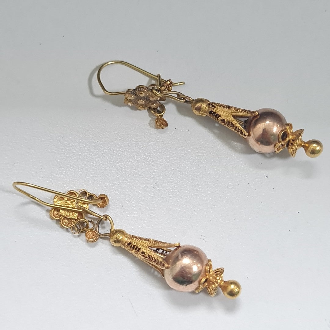 ARETES PAR ORO 8 K 4,70 GRMS (SEMINUEVO)