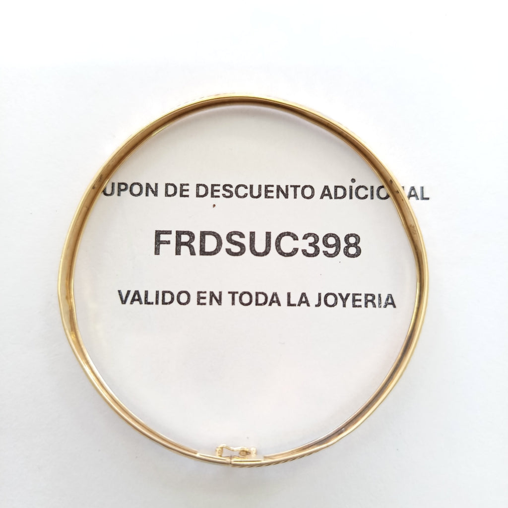 PULSERA RIGIDA ORO 14 K 4.1 GRMS (SEMINUEVO)