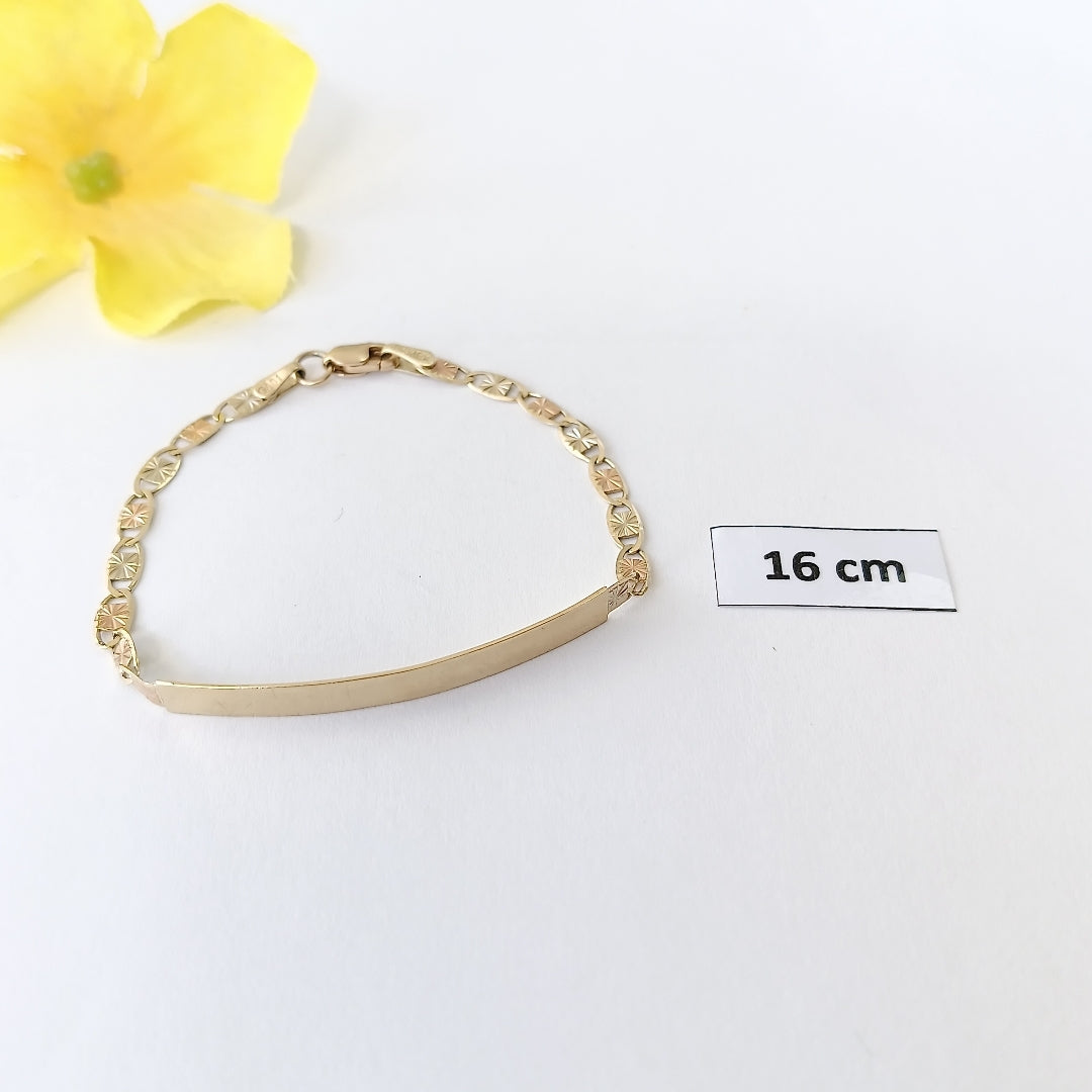 ESCLAVA ORO,ORO COMBINADO 10 K 2,80 GRMS (SEMINUEVO)