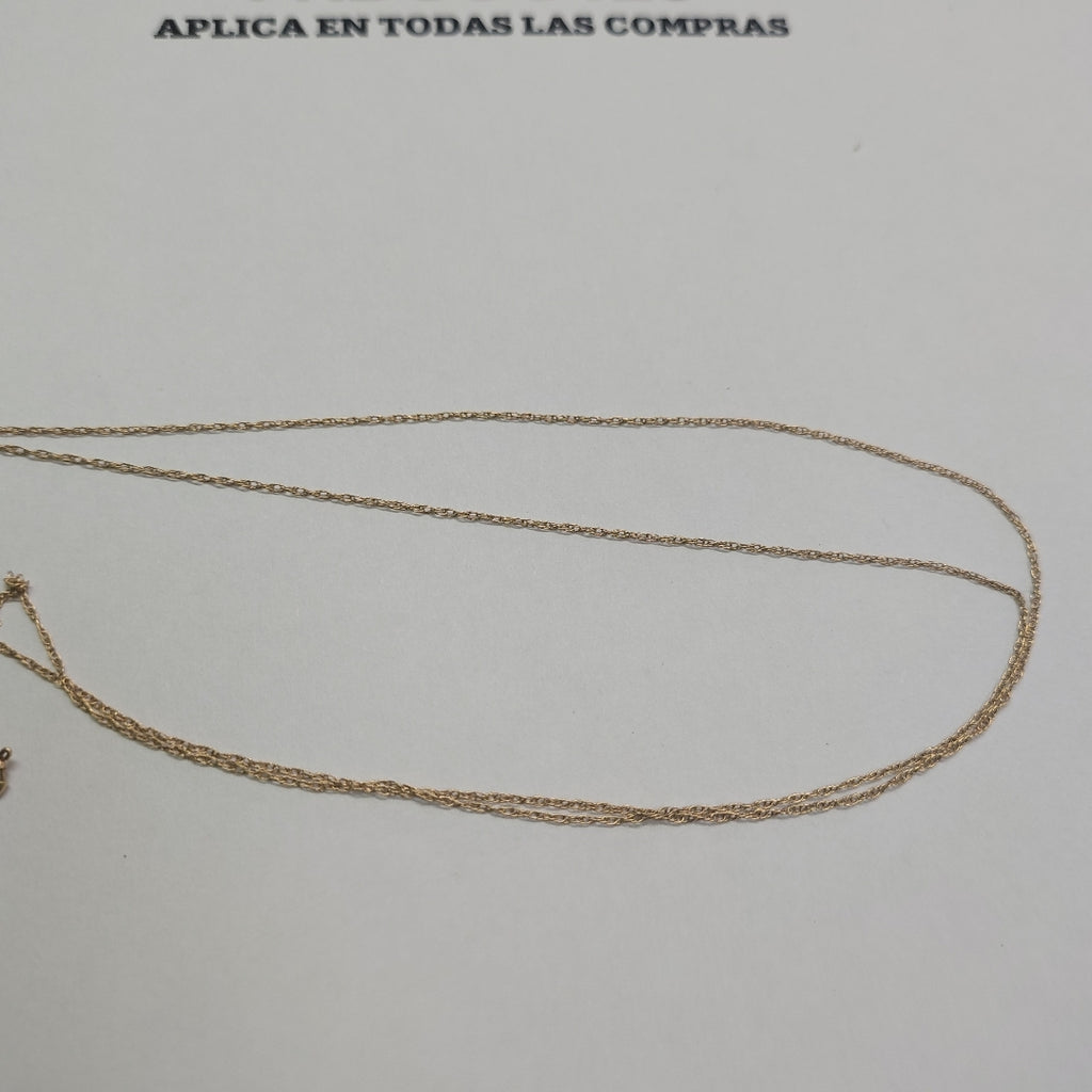 CADENA, DIJE ORO 14 K 2.2 GRMS (SEMINUEVO)
