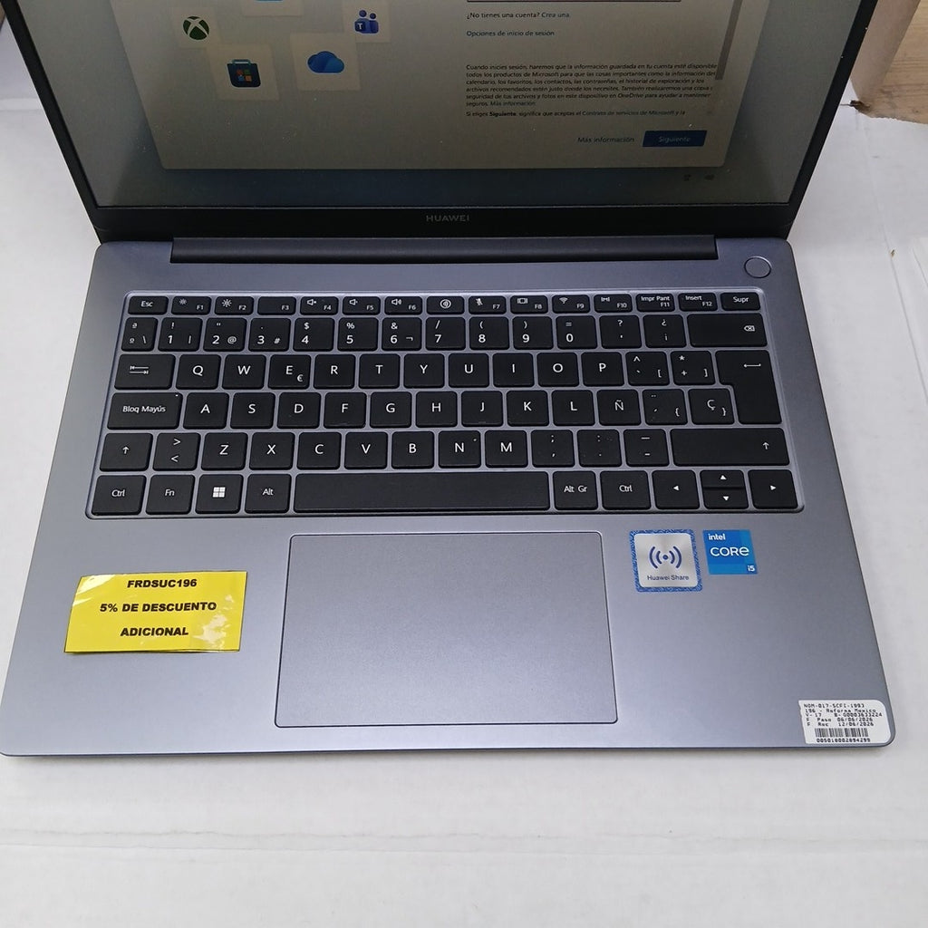 LAPTOP HUAWEI MATEBOOK D14 MDF-X (2024) 512 GB SSD 16 GB RAM