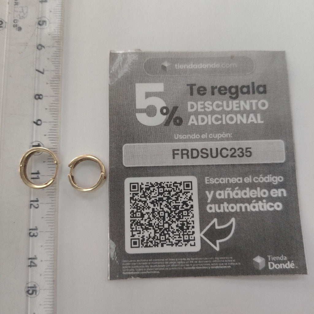 ARRACADAS PAR ORO 10 K 1.4 GRMS (SEMINUEVO)