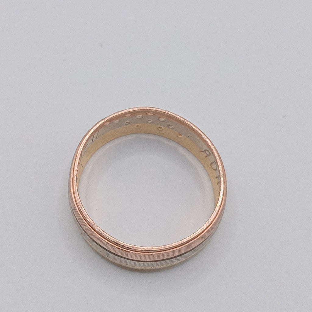ARGOLLA ORO COMBINADO 14 K 2.6 GRMS (SEMINUEVO)