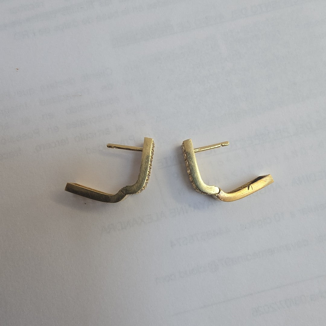 ARETES PAR ORO 14 K 5,20 GRMS (SEMINUEVO)