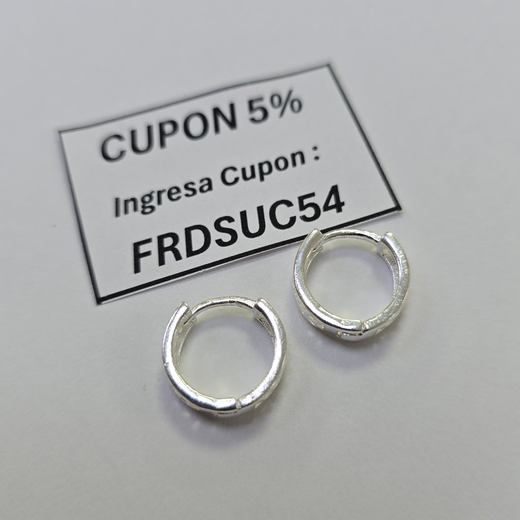 ARRACADAS PLATA .925 2.6 GR (NUEVO)