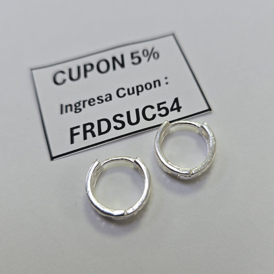ARRACADAS PLATA .925 2.6 GR (NUEVO)