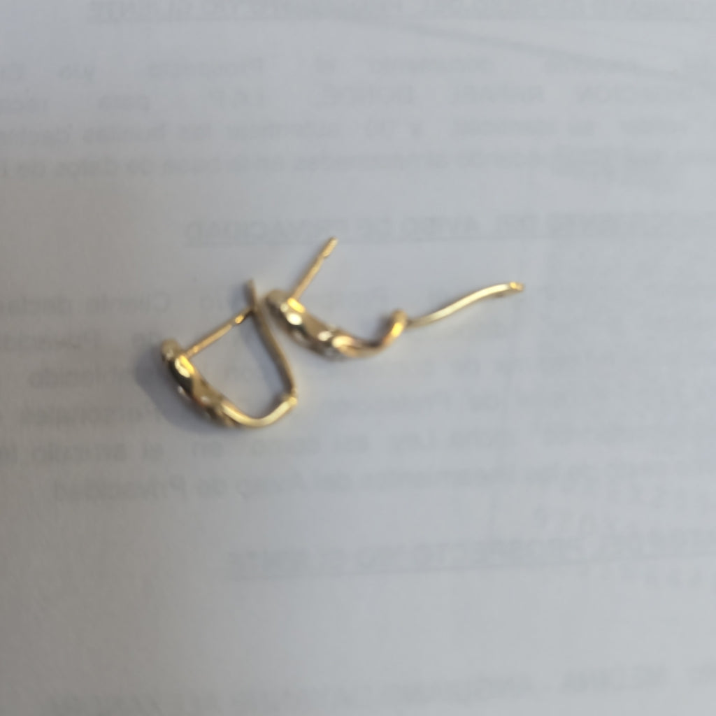 ARETES PAR ORO 14 K 3,00 GRMS (SEMINUEVO)