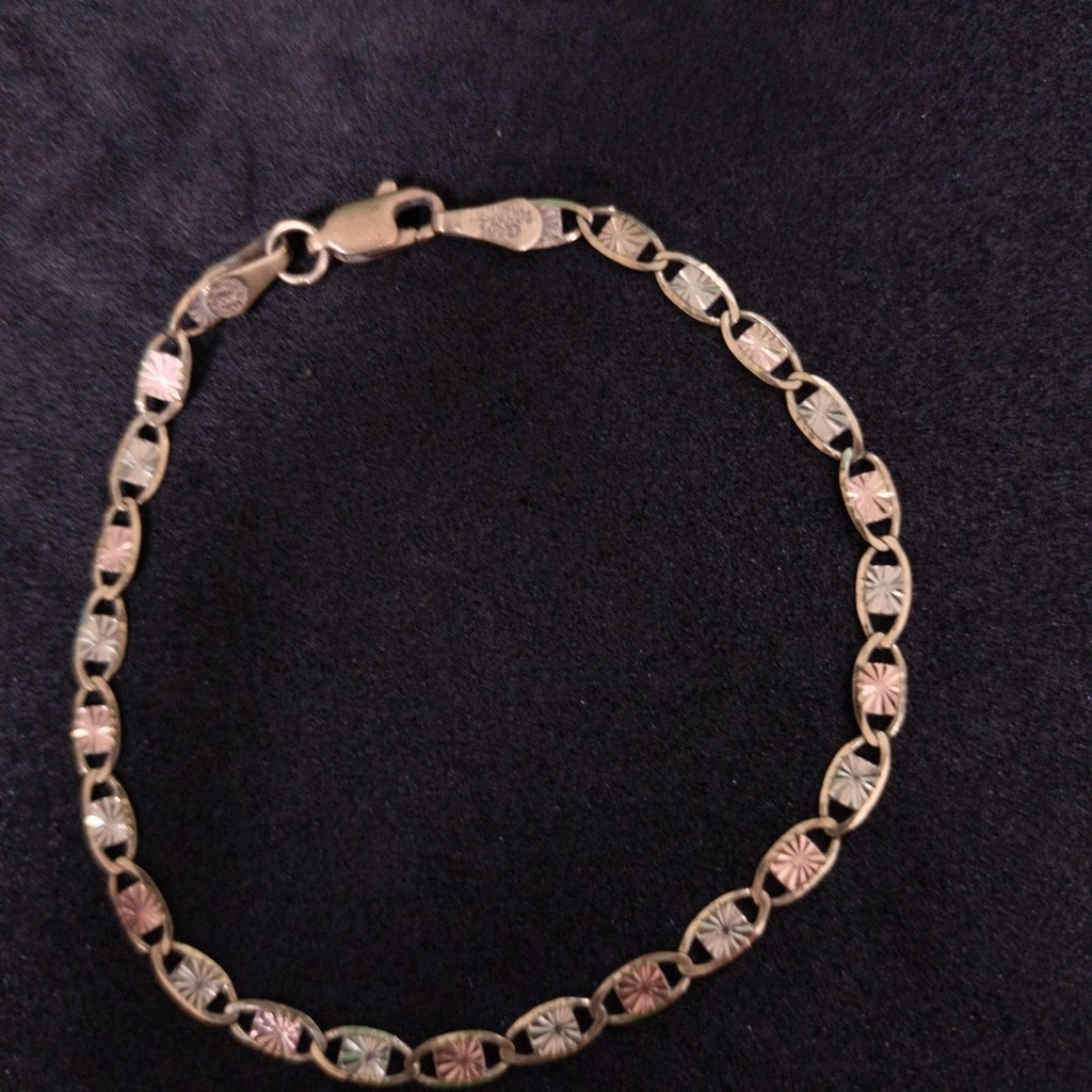 PULSERA ORO, ORO COMBINADO 10 K 2.6 GRMS (SEMINUEVO)