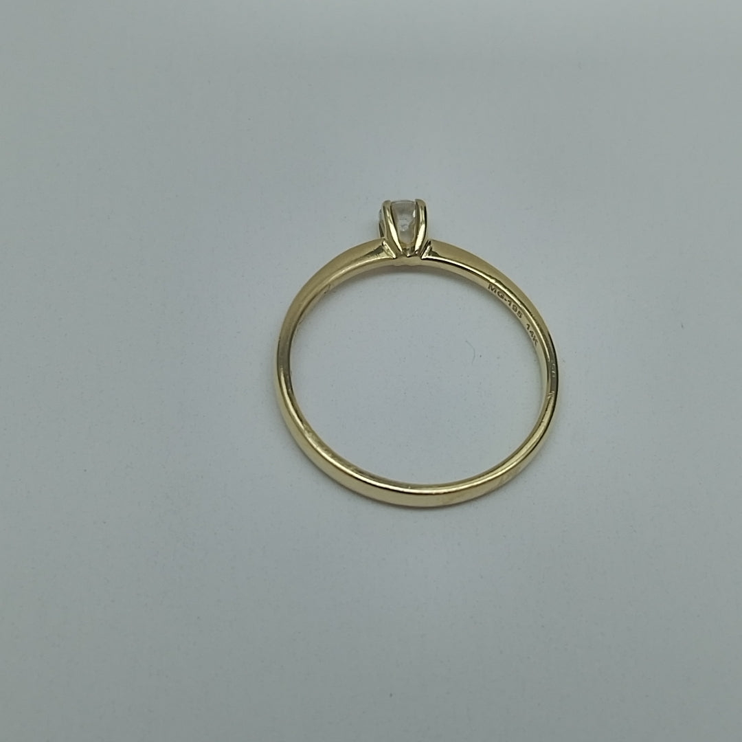 SOLITARIO ORO 14 K 1.5 GRMS (SEMINUEVO)