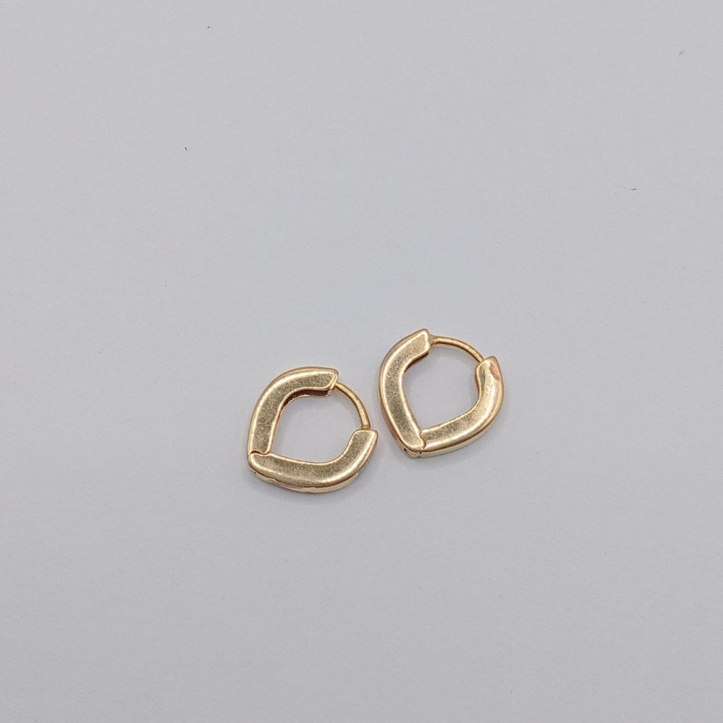 ARRACADAS PAR ORO COMBINADO 14 K 1,20 GRMS (SEMINUEVO)