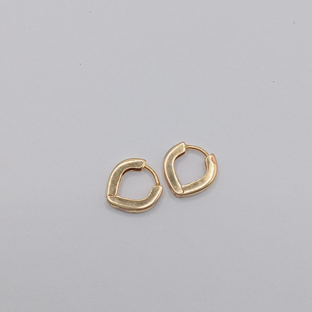 ARRACADAS PAR ORO COMBINADO 14 K 1,20 GRMS (SEMINUEVO)