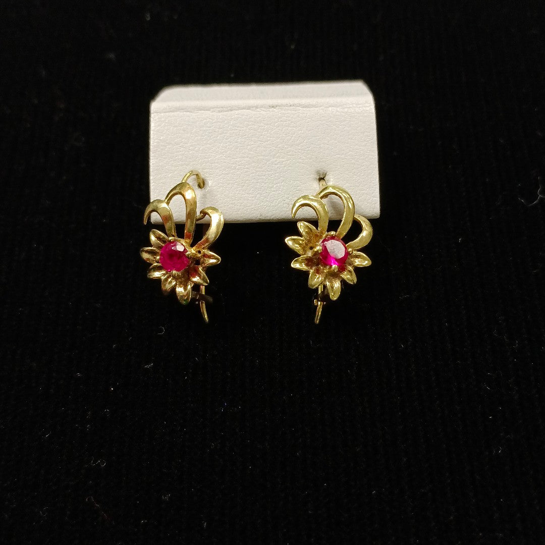 ARETES PAR ORO 14 K 2.4 GRMS (SEMINUEVO)