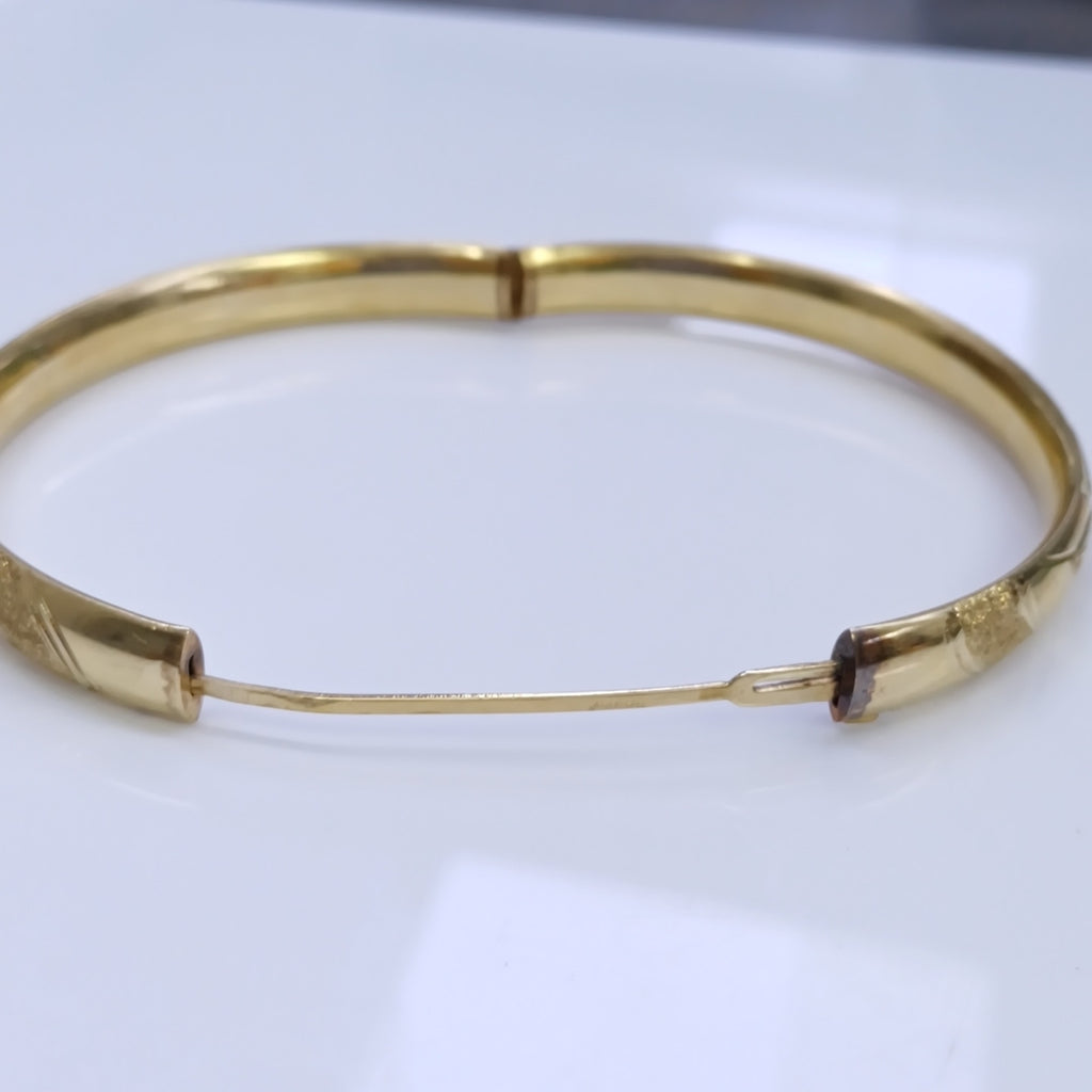 PULSERA RIGIDA ORO 14 K 11.9 GRMS (SEMINUEVO)